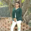 Women's Stylish Green Knit Cardigan - Image 2