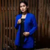 Royal Blue Winter Knit Cardigan - Image 4