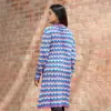 Color Wave Long Knit Cardigan For Girl - Image 2