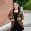 Premium Black & Orange Knit Blazer for Women