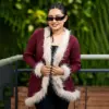 Luxury Fur-Lined Winter Cardigan Collection - Image 4