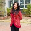 Stylish Maroon Knit Blazer for Women