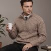 Premium Cable Knit Half-Zip Sweater for Men - Image 5